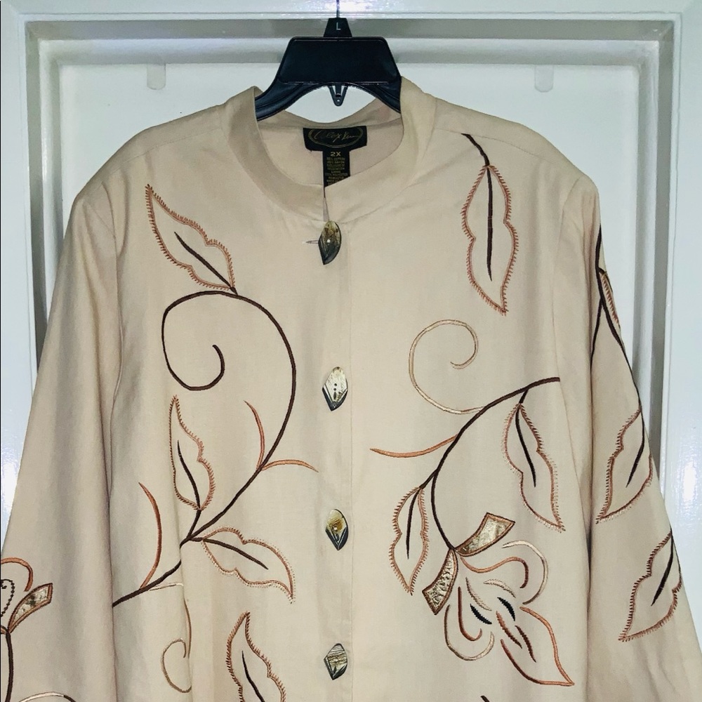 Plus Size Duster By Alex Kim, Midi Length